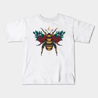 Geomtrical wasp flowers Kids T-Shirt